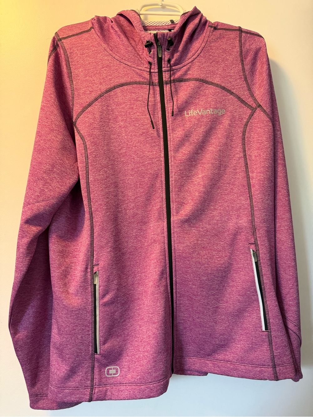 OGIO Women's Heathered Pink Full-Zip Hooded Utility Jacket
